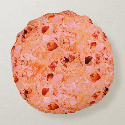 のコピーのように見える薄いステンドテ葉クスチャ ラウンドクッション (裏面)