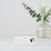 のコン結婚サルタント名刺 スキニー名刺 (スタンド正面)