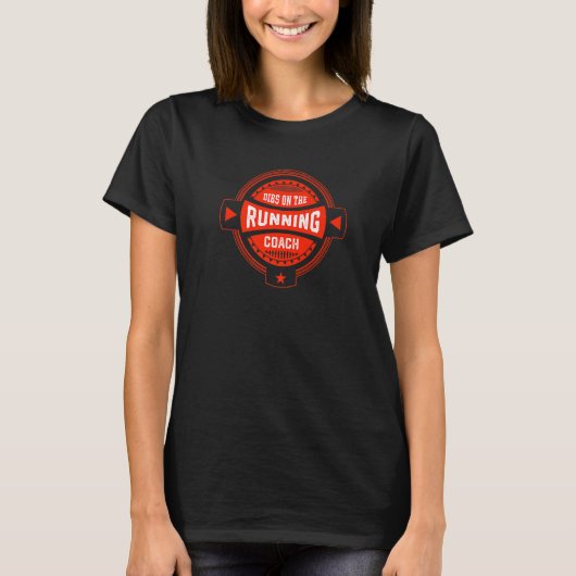 のコーチランニングことわざランナー引用文 Tシャツ (正面)