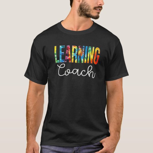 のコーチ学絞り染め感謝の日こんにちは戻る Tシャツ (正面)