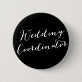 のコーディネ結婚ータークラシックスクリプトブライダルパーティ 缶バッジ (正面)