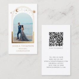 のコーディネ結婚ーター写真白金ゴールド天空 名刺