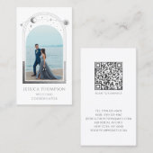 のコーディネ結婚ーター写真白銀の天空 名刺 (正面/裏面)