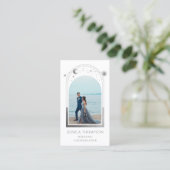 のコーディネ結婚ーター写真白銀の天空 名刺 (スタンド正面)