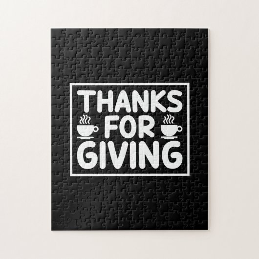 のコーヒ感謝していーア与えート ジグソーパズル (縦)