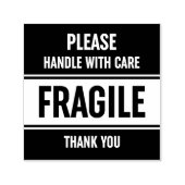 のゴム印気に付き警告の壊れやすい柄 セルフインキングスタンプ (デザイン)