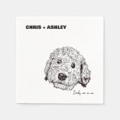 のゴールデンドドルペットカクテルナプキ結婚ン スタンダードカクテルナプキン (正面)