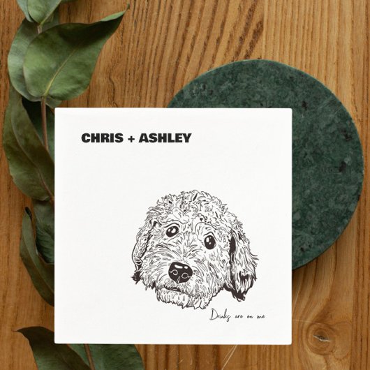 のゴールデンドドルペットカクテルナプキ結婚ン スタンダードカクテルナプキン