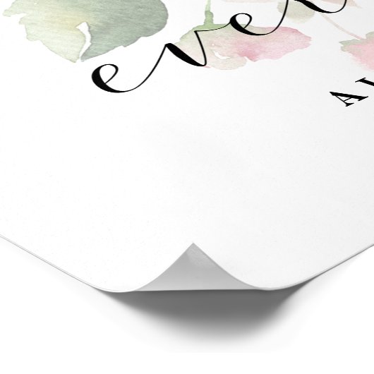 のサインの後ずっとフローラを楽結婚々に崇拝する ポスター (角)