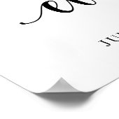 のサインの後は幸せに結婚ようこそ ポスター (角)