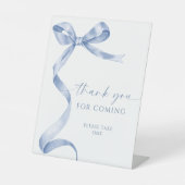 のサイン感謝していに対す来るブルーボウ 台座サイン (正面)