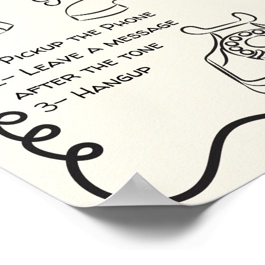 のサイン用の音声結婚ゲストブックメッセージ ポスター (角)