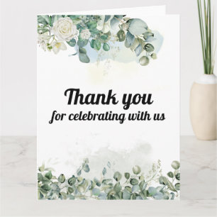 のサンキューカード結婚折り畳みグリーティングカード カード