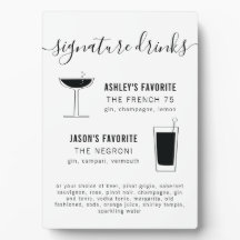 のシグニチャー結婚ドリンクカクテルとレトログラス