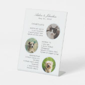 のシグニ結婚チャーカクテルメニューと3枚 台座サイン (正面)