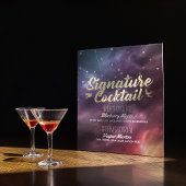 のシグニ結婚ニアドリンクメニュー銀河系星座 ポスター