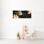 のシック結婚バラ写真垂直 横断幕 (インサイチュ)