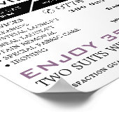 のシャぶら下がったツ、ドライクリーナー、クリーニングサービス ポスター (角)