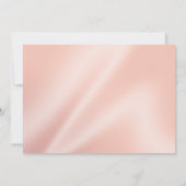 |のシャクヤクのピンクを結婚する真珠およびレース 招待状 (裏面)