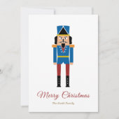 のシンプルくるみ割りクリスマスホリデーカード シーズンカード (正面)