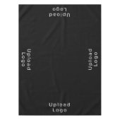 のシンプルロゴを追加するRestaurant Black テーブルクロス (正面)