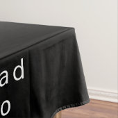 のシンプルロゴを追加するRestaurant Black テーブルクロス (インサイチュ)