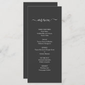 のシンプル他の結婚特別な機会のメニュー プログラム (正面/裏面)