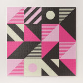 のシンプル幾何学的スカンジナビア美術 ジグソーパズル (横)