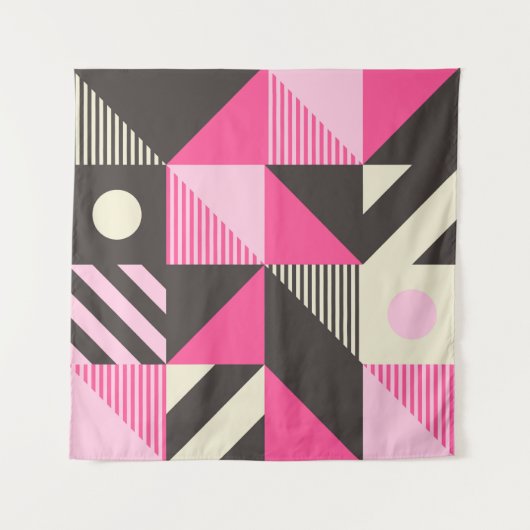 のシンプル幾何学的スカンジナビア美術 タペストリー (正面)