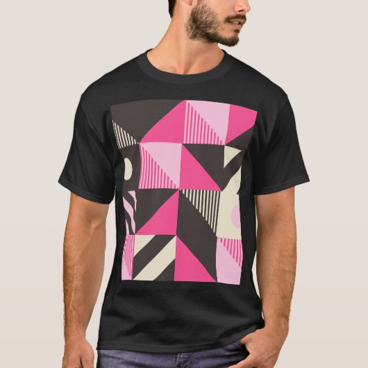 のシンプル幾何学的スカンジナビア美術 Tシャツ (正面)