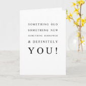 のシンプル花嫁の提案カード カード (黄色い花)