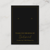 のシンプル花嫁ギフトイヤリング表示カード プレイスカード (正面)