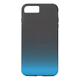 のシンプル黒と青のパターン iPhone 8 PLUS/7 PLUSケース