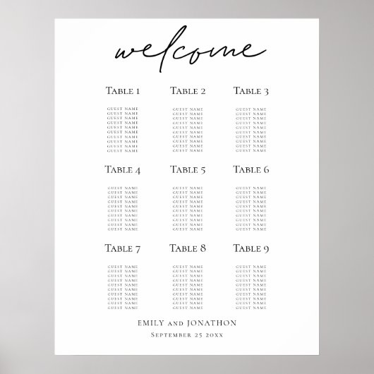 のシーッ結婚ティングプラン歓迎スクリプト印刷可能 ポスター (正面)