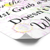 のシーティングポスタ結婚ー、デイジーテーマ紫 ポスター (角)