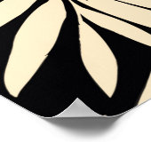 のシームレスなパームリーフパターン ポスター (角)