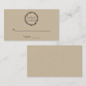 のシー結婚ティングシンプルテンプレートプレイスカード プレイスカード (正面/裏面)