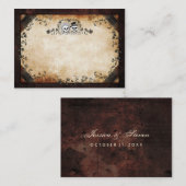 のシ結婚ートカッ空白のド前面 プレイスカード (正面/裏面)