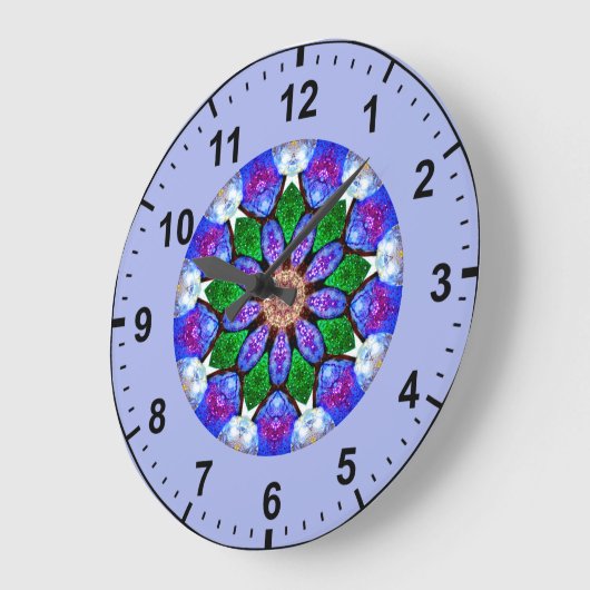 ~のシ絵を描ェルをフラクタル化する ラージ壁時計 (傾斜)