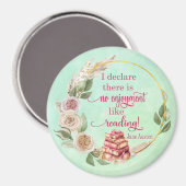 のジェーン読オースティン引用文マグネットのような楽しみはない マグネット (正面/裏面)