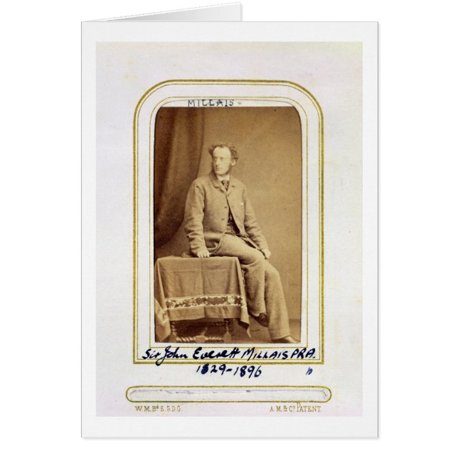のジョン・エヴァレット・ミレー(1829-96年)ポートレート(Al (正面)