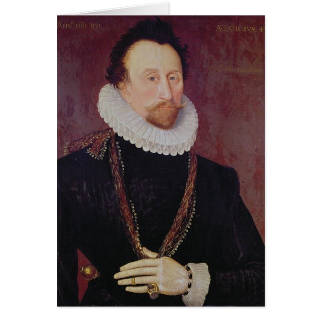 のジョンHawkins 1581年ポートレート (正面)