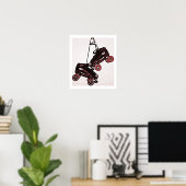 のスぶら下がったケートポップ・アートのアート吹き替えキャンバス ポスター (ホームオフィス)