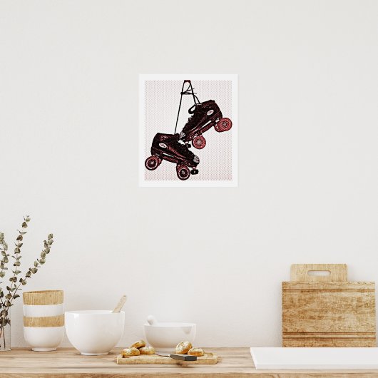 のスぶら下がったケートポップ・アートのアート吹き替えキャンバス ポスター (キッチン)