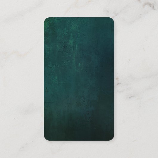 のスクラカスタムッチ付き濃い緑のDJ名刺2018 名刺 (裏面)