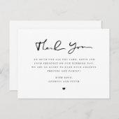 のスクリプト結婚サンキューカードメッセージゲスト ポストカード (正面/裏面)