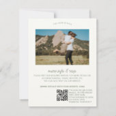 のスケジ結婚ュールと詳細カード 招待状 (裏面)