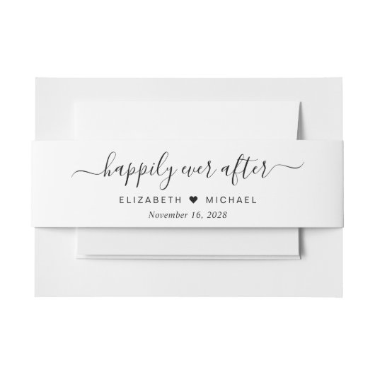 のスタイリッシュ後ずっと楽し結婚く 招待状ベリーバンド (正面例)