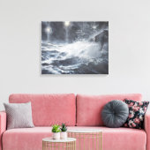 ～のスターシェルの熾烈な戦いに驚く キャンバスプリント (インサイチュ (リビング))