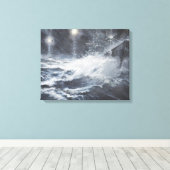 ～のスターシェルの熾烈な戦いに驚く キャンバスプリント (インサイチュ (ウッドフロア))